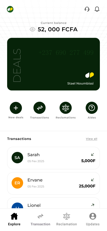 Deal App Dashboard